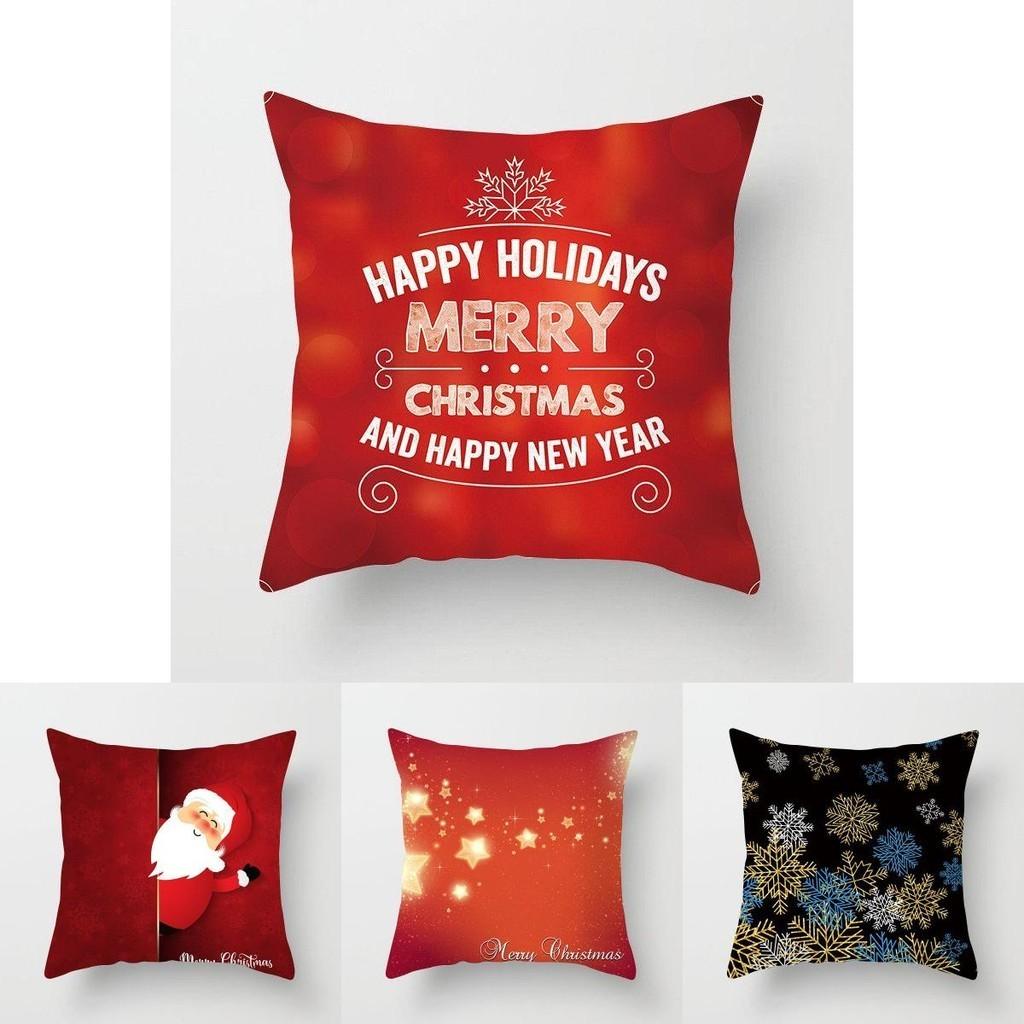 Stylish Christmas Cushion Cover Ideal For Living Room And Couch With Bright Prints