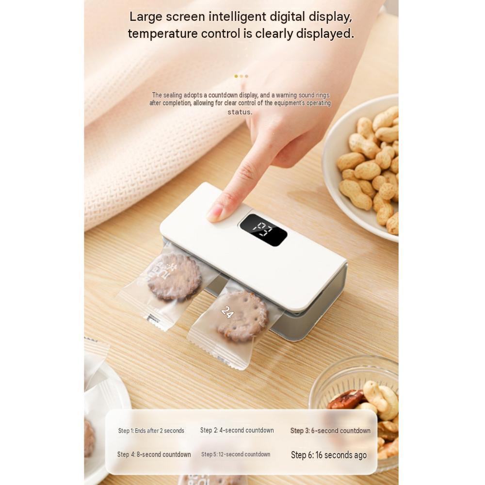 Portable Rechargeable Mini Sealing Machine TX007 White