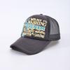Letter Three-Dimensional Printing Sun Hat, Male And Female Couples Net Hat, Truck Hat, Versatile Breathable Baseball Cap