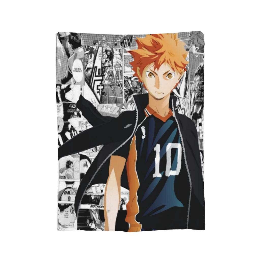 Haikyuu Kageyama 09 Wool Blanket Awesome Throw Blankets for Sofa Bedding Lounge 150*125cm Bedspreads,