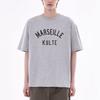 KULTE Marseille College T-Shirt Melange Grey