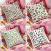 Mahjong Game Fashion Pillow Case Cushion Cover Soft  EasyWash Pillow Case  Versatile For Couch Bed Travel And Office