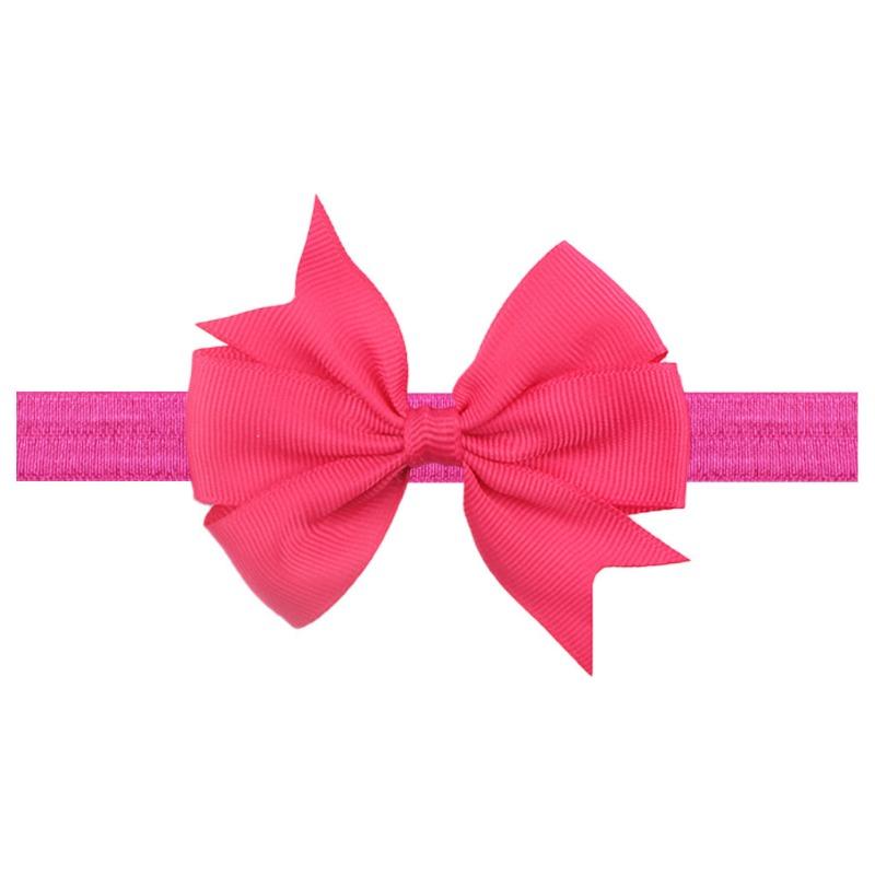 Children's headband, solid V-shaped ribbon, dovetail baby bow headband 21 colors