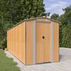 VidaXL Garden Shed Light Brown 192x606x223 Cm Galvanized Steel 3147476