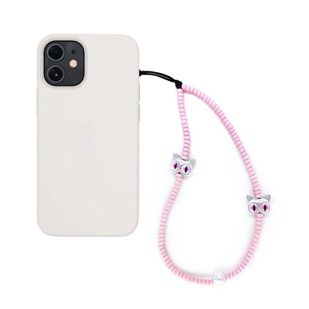 

Bead Pendant Phone Wrist Bracelet Phone Charms Y2K Mobile Phone Strap Girls Women pink-style 9