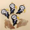 Electroplated Mummy Monster 6/10pcs DIY Accessories Halloween Handmade Material Ghost Fashion Pendant Beads  Accessories