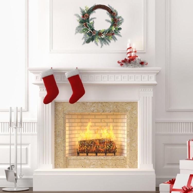 Christmas Wreath Winter Wreath Front Door Wreath for Front Door Hallway Porch Garden, Christmas Tree Decorations