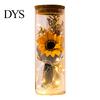 Eternal Rose With Warm Light Illumination Preserved Flower Glass Wishing Bottle Soap with LED Romantic Gift for Lover Friends