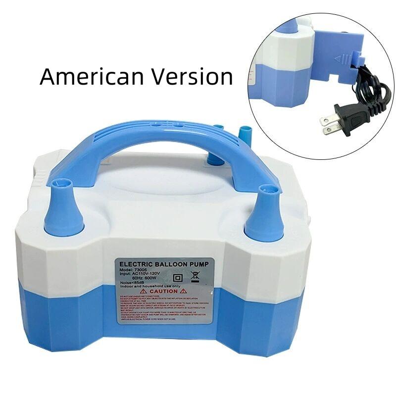 Elektrisk Ballongpump, Bärbar Dubbelmunstycke Elektrisk Luftballongpump Uppblåsare Fläktmaskin för Festdekorationer