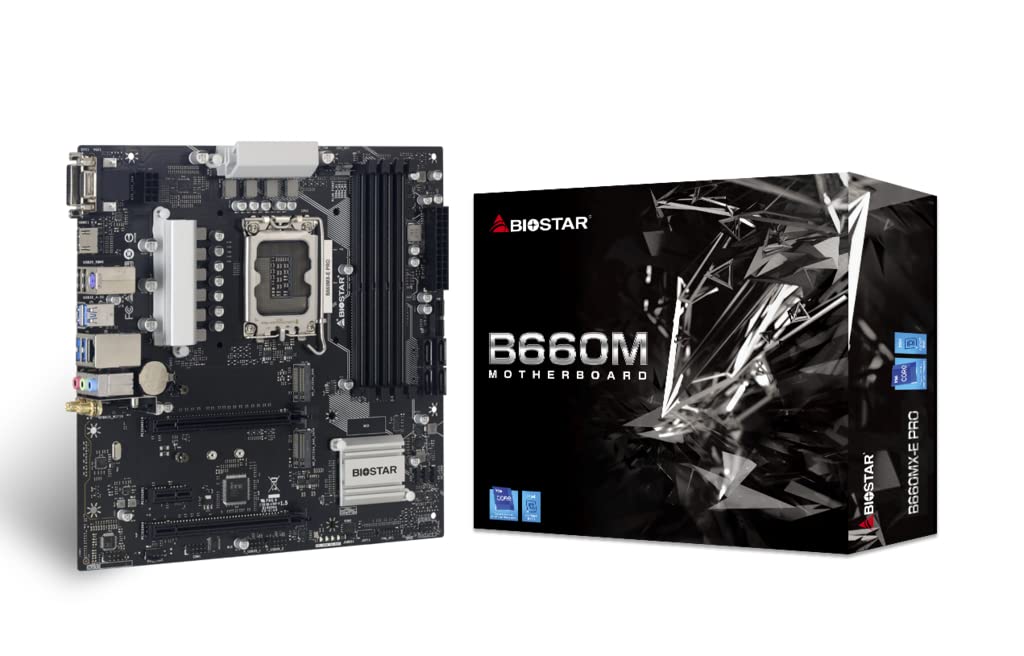 

Материнська плата BIOSTAR з чіпсетом intel B660 PRO Micro-ATX [ B660MX-E ]