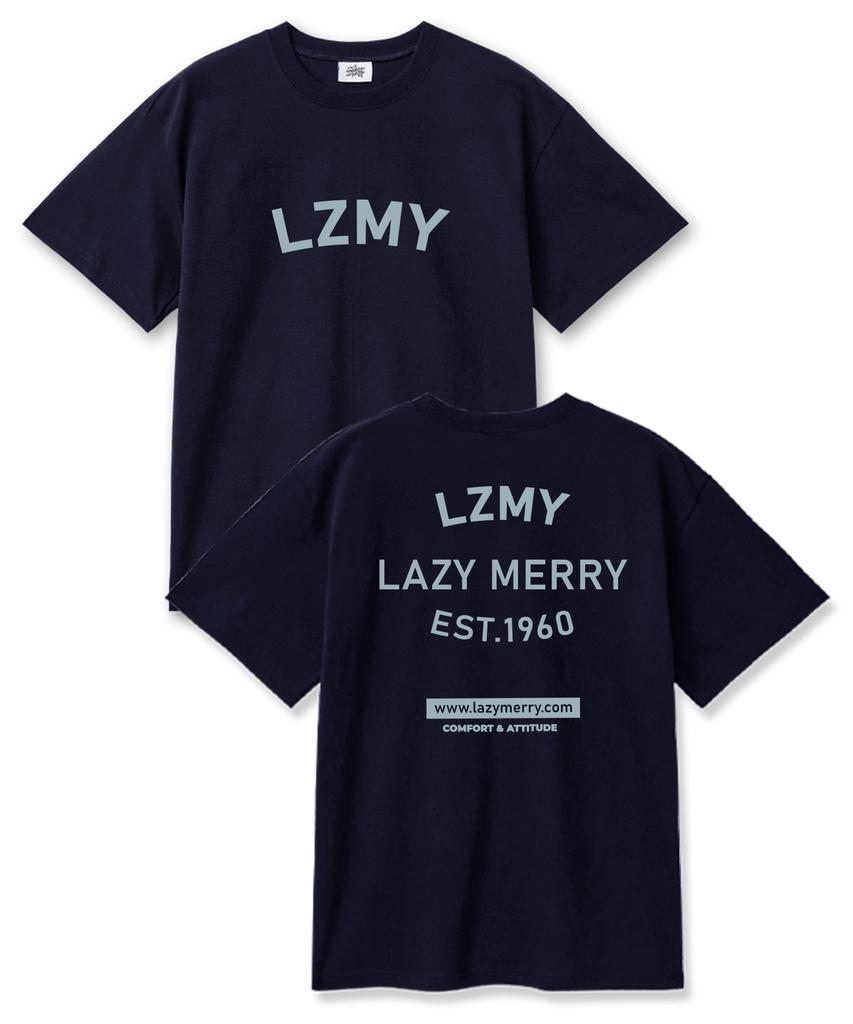 Leijimeli Lzmy 20-Count Cotton Oversized Short Sleeve T-Shirt Navy