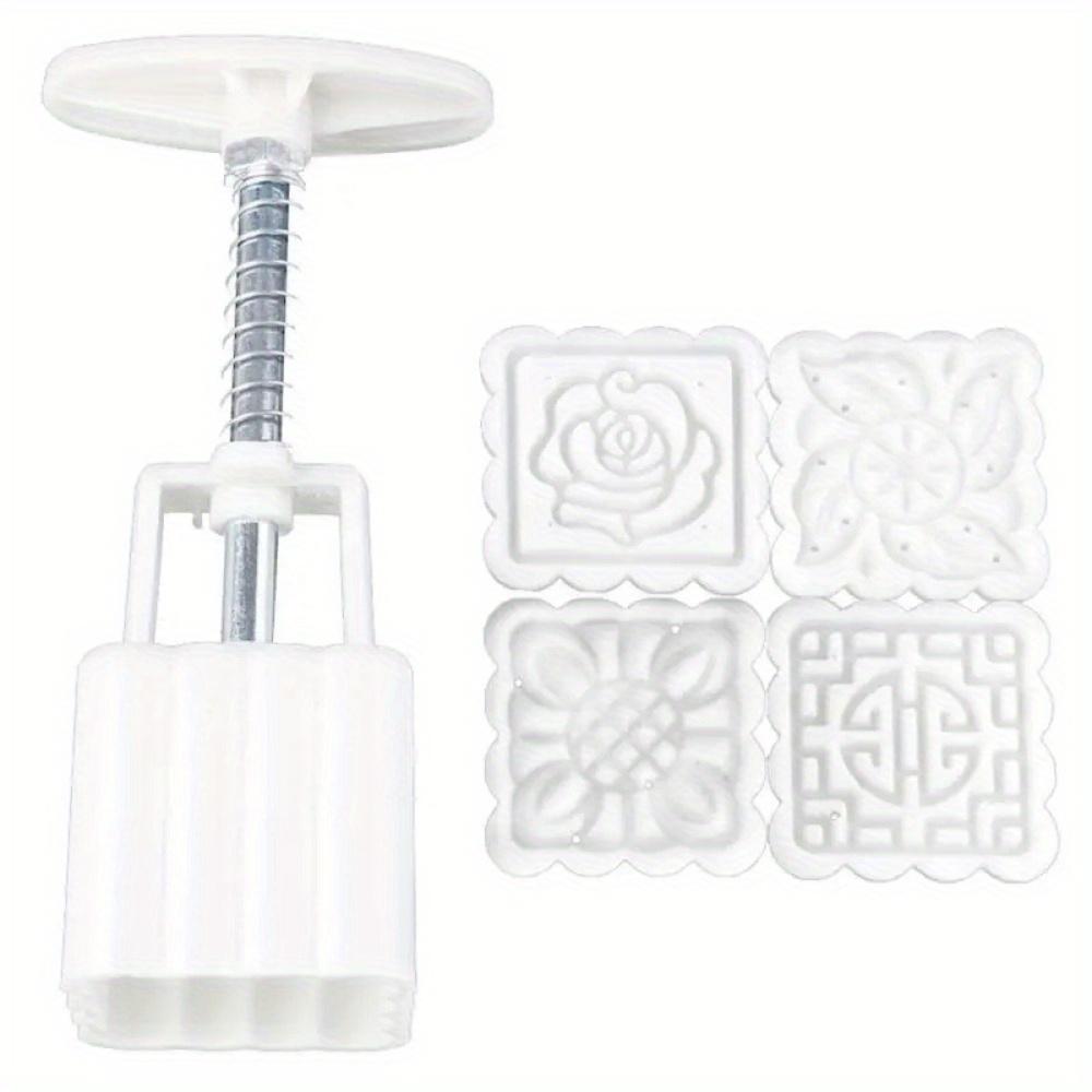 Kitchen Creativity Accessories 50g Stamps Square Flower Moon Cake Mold Mould Pastry Moon Cake Hand Tool Cake Decorating Tool