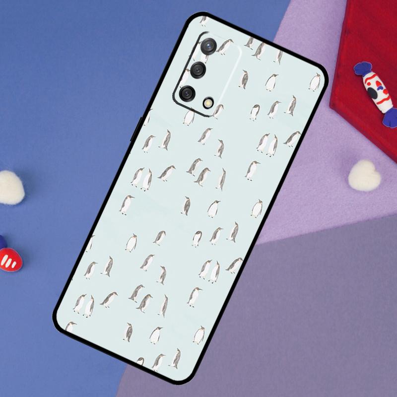 Cute Kawaii Penguin Case For Oppo A5 Pro A6 A57 A17 A78 A54 A74 A94 A76 A16 A96 A18 A40 A60 A80 A38 A58 A98 A15