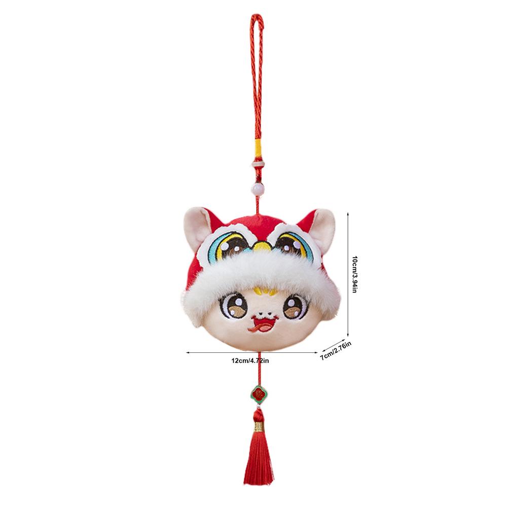 Chinese New Year Snake Plush Cartoon Year Of The Snake Plush Ornaments Cute Mascots Snake Pendant Soft Stuffed Animal Pendant белый