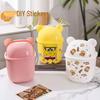 Cute Bear-Shaped Desktop Trash Bin for Office or Home Use