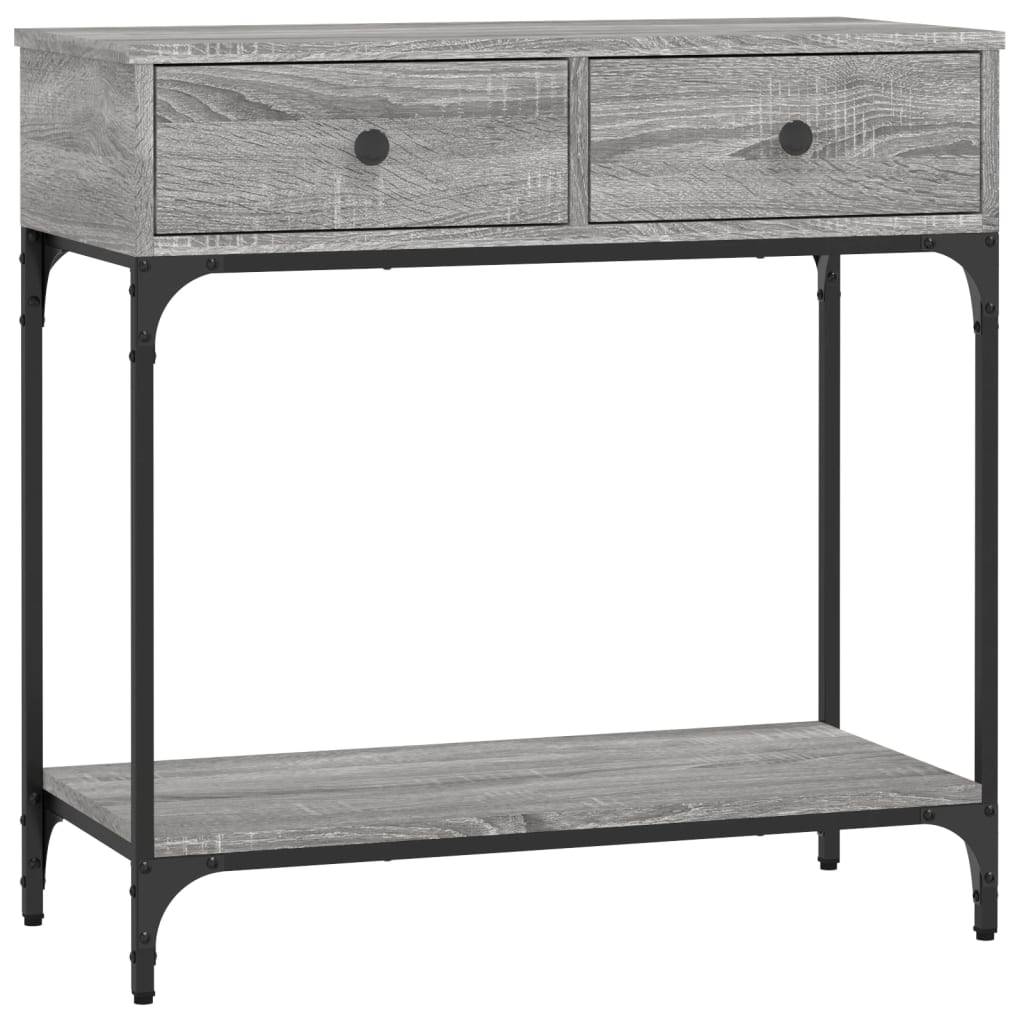 Console Table Grey Sonoma 75 x 34.5 x 75 cm Particleboard