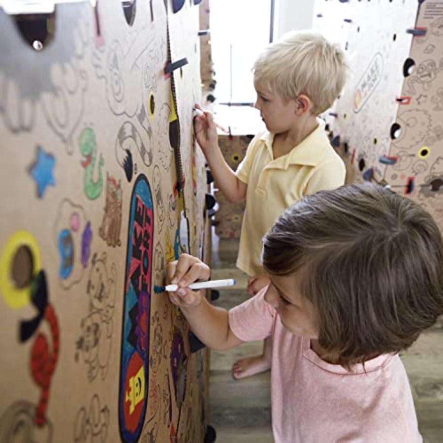 Skaparset Perfekt för att Bygga Komplexa och Utmanande Fort i Utomhuslek Inomhus Kreativa Utrymmen och Utbildningsmiljöer En