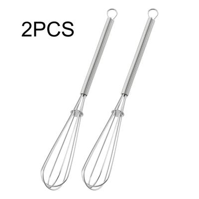Mischen Schneebesen Rühren Schlagen 180*25mm Bequemlichkeit 2 Stück Mini Klein Edelstahl
