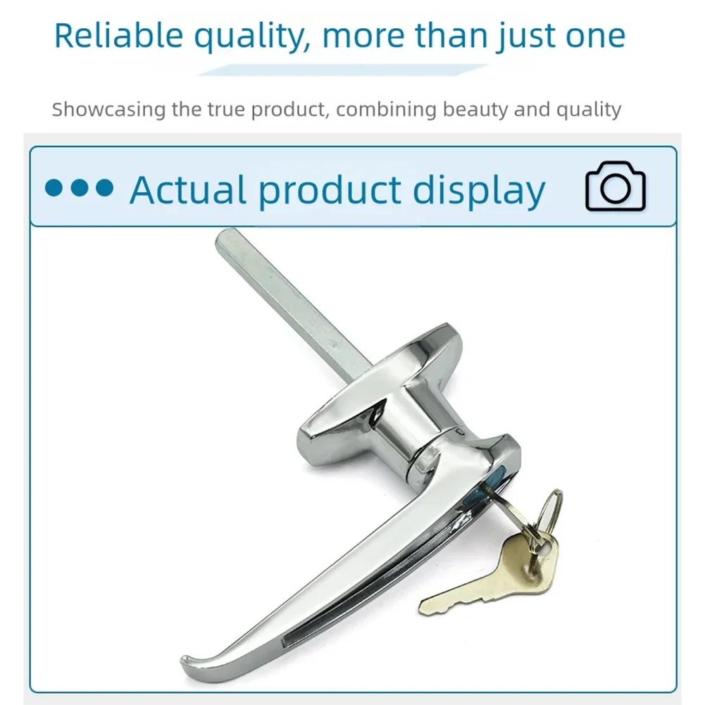 Entry and Cabinet Door Handle Lock Replacement with Zinc Alloy Construction and Weather Resistant Design for Long Term Use