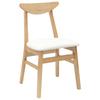 Dining Chairs 2 Pcs Natural 42 X 47.5 X 81 Cm