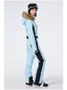 Women's Slim Fit Windproof Waterproof One-Piece Ski Suit - Winter Outdoor Warm Skiiwear