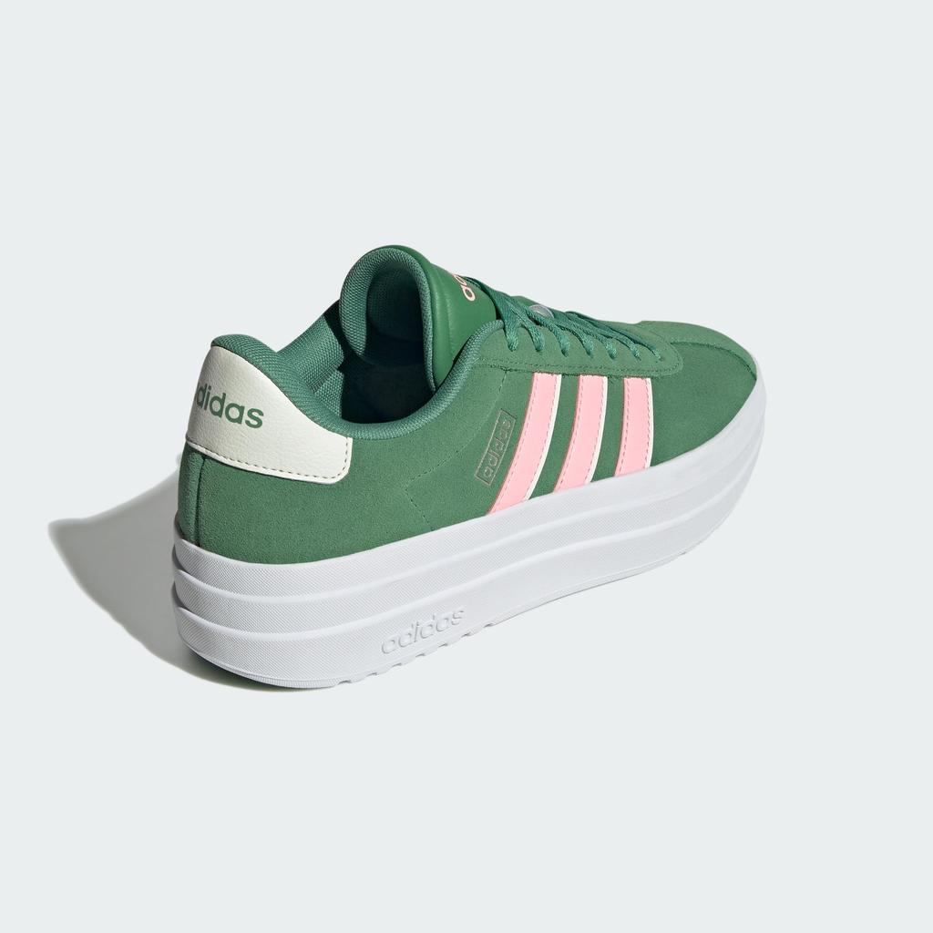 adidas Court Bold VL Size Green and Pink Women's Sneakers, 24.5,