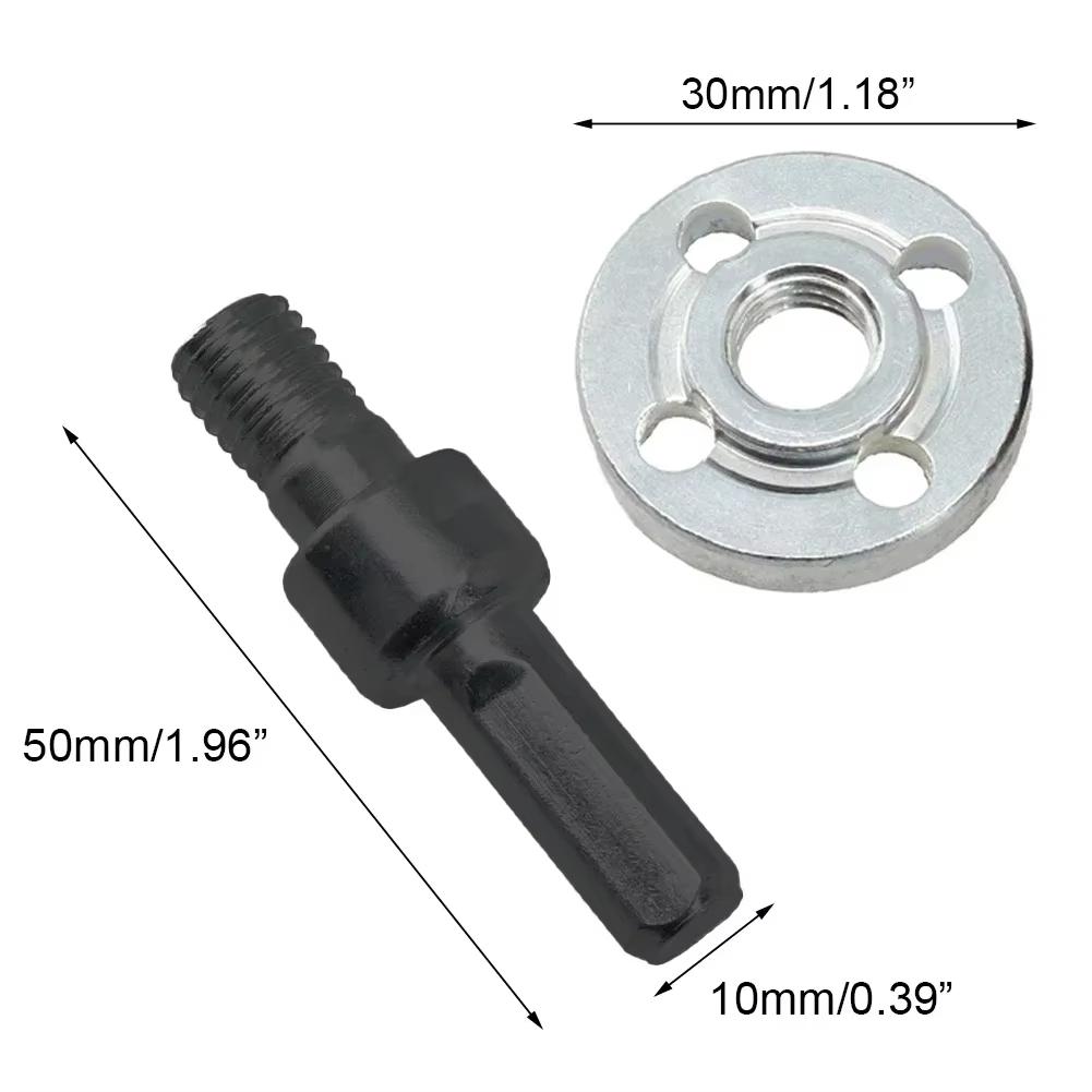 10mm Electric Drill To Angle Grinder Connecting Rod Converter Set Grinding Connection Adapter Power Tool For Cutting Disc