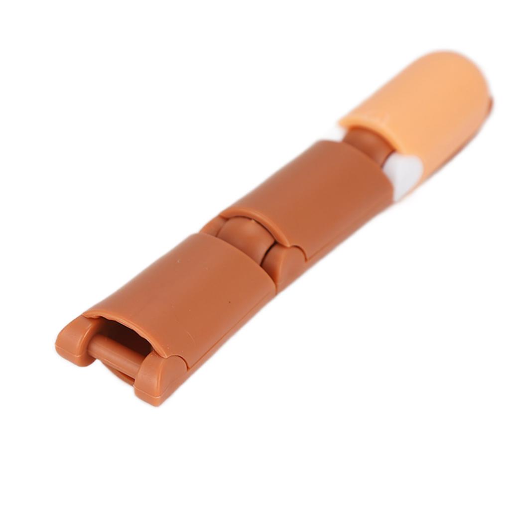 Nail Art Training Practice Finger Bendable Joints False Nail Tips Finger Mannequin with Base