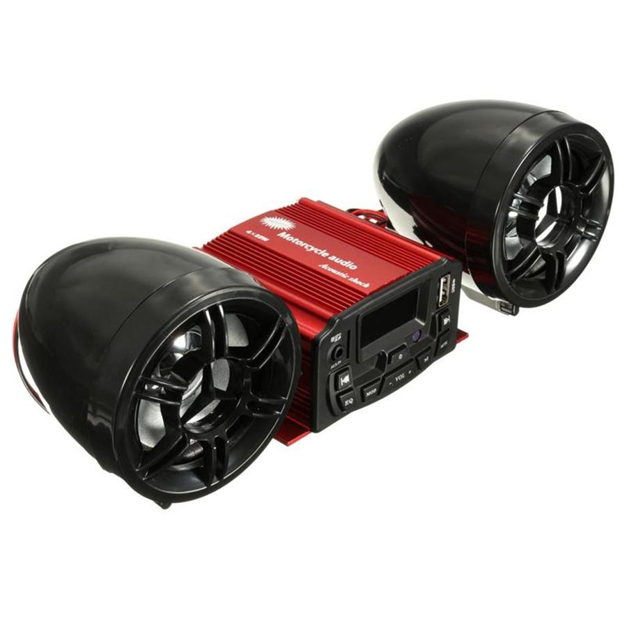 Motorcycle Audio Music Speaker Amplifier Stereo Sound System With Remote Control