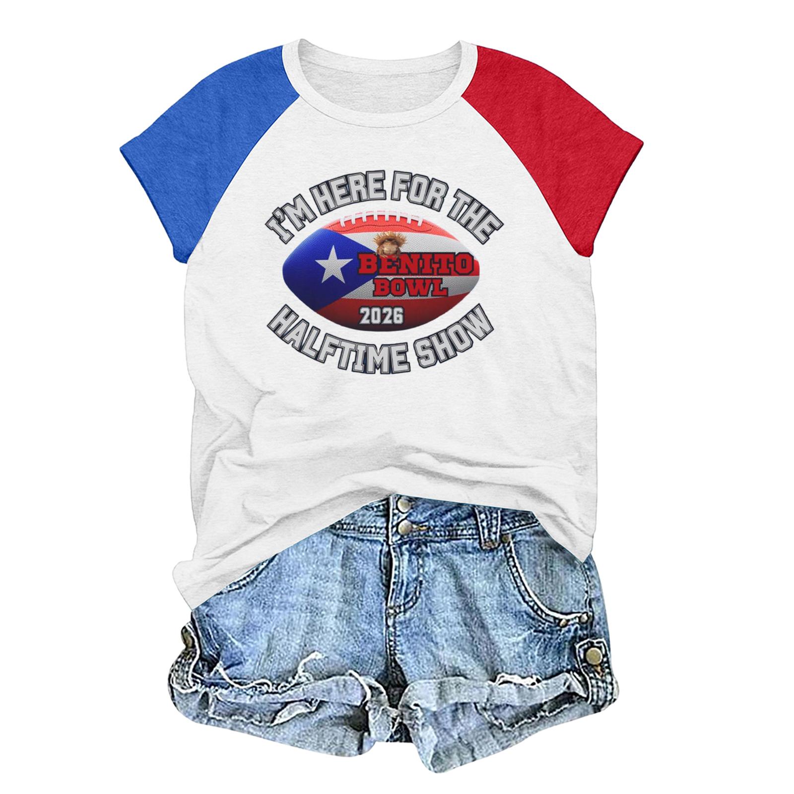 Unisex casual and fashionable short sleeved printed T-shirt top XL белый 1260₽