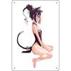 Decorative Metal Tin Sign, Anime Fitness Girl, 20x30 cm