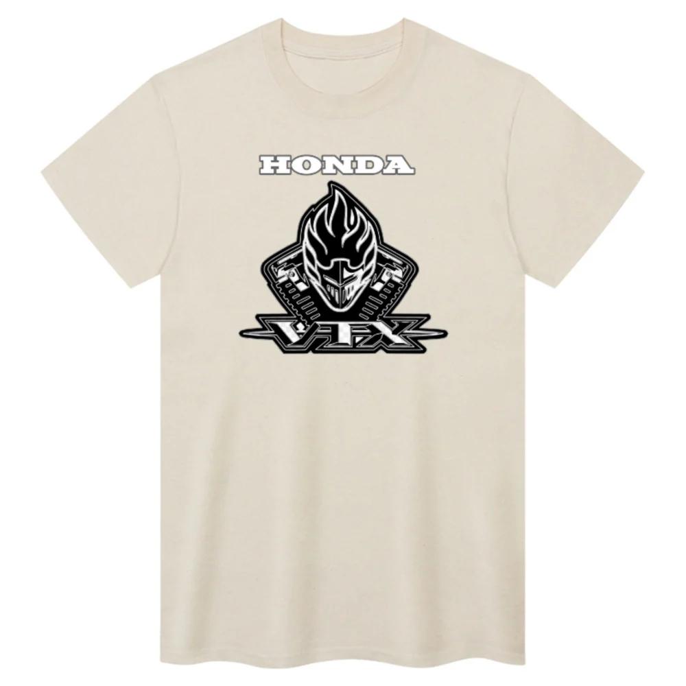 Honda Mens and Womens Tshirt Summer New Cotton Tee Honda VTX Logo Shortsleeved Spring Autumn Y2k Motorcycle Cycling Top