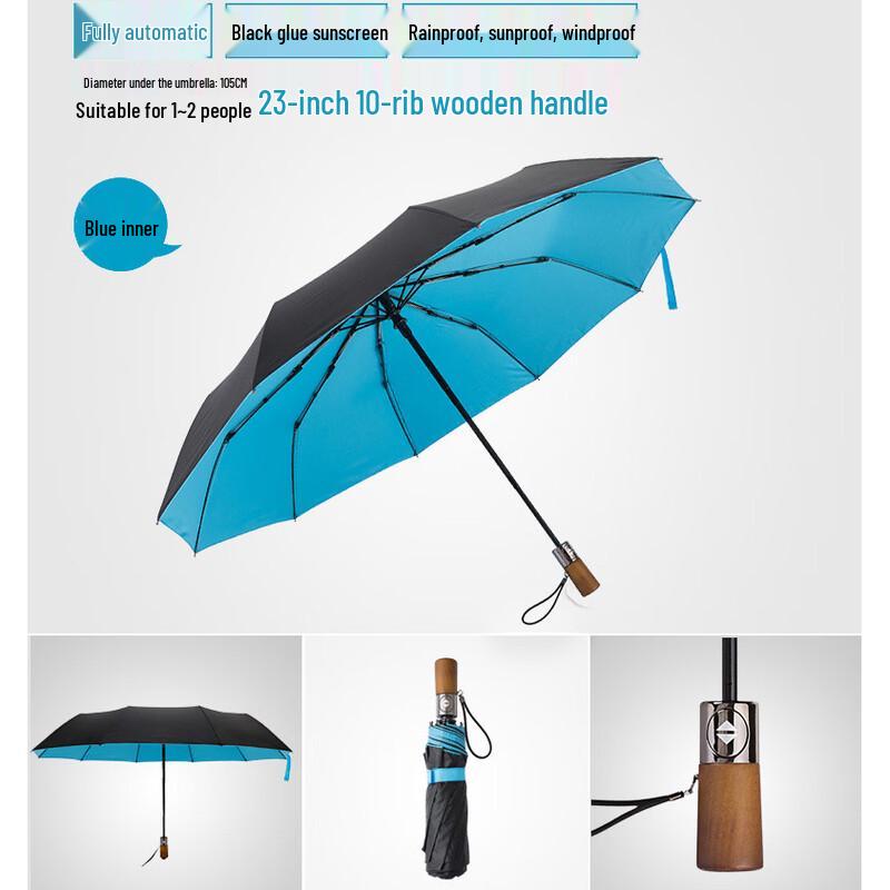 AOLANSI Unisex Sun & Rain Foldable Umbrella