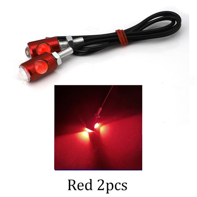 2 Stück LED Motorrad Blinker Super Helle LED Auto Nummernschild Schraube Rücklicht Brems Nebelschlussleuchte Birne