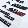 3d ABS red and black S logo A35S A45S letter badge sticker is suitable for Mercedes-Benz A45S AMG W176 W177 automotive supplies.
