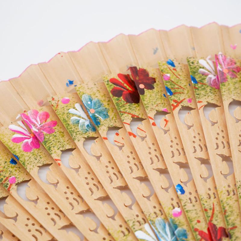 1 buc. Rechizite frumoase pentru petreceri, cadou pentru artizanat, ventilator pliabil cu două fețe