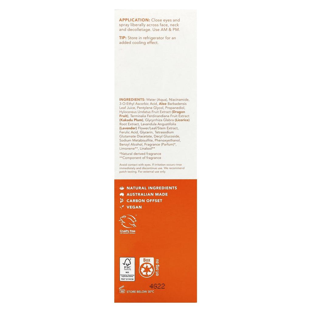 Glow Active-C, Vitamin C Brightening Mist, All Skin Types, 125Ml(4.23Fl Oz)