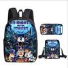 Classic 99 days in the forest 3D Printed 3pcs/Set pupil School Bags Laptop Daypack Backpack Inclined shoulder bag Pencil Case