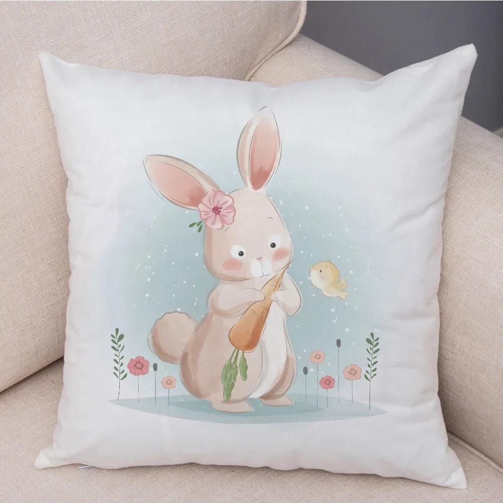 Super Soft Plush Cute Cartoon Giraffe Eleghant Lion Pillow Case Nordic Kids Room Decor Lovely Animal Cushion Cover for Sofa Home