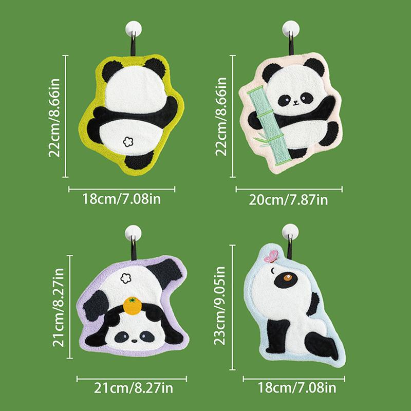 Cute Panda Hand Towel, Absorbent And Quick-Dry Towel, Thickened Towels For Kitchen And Bathroom, Multi-Purpose Towel For Home
