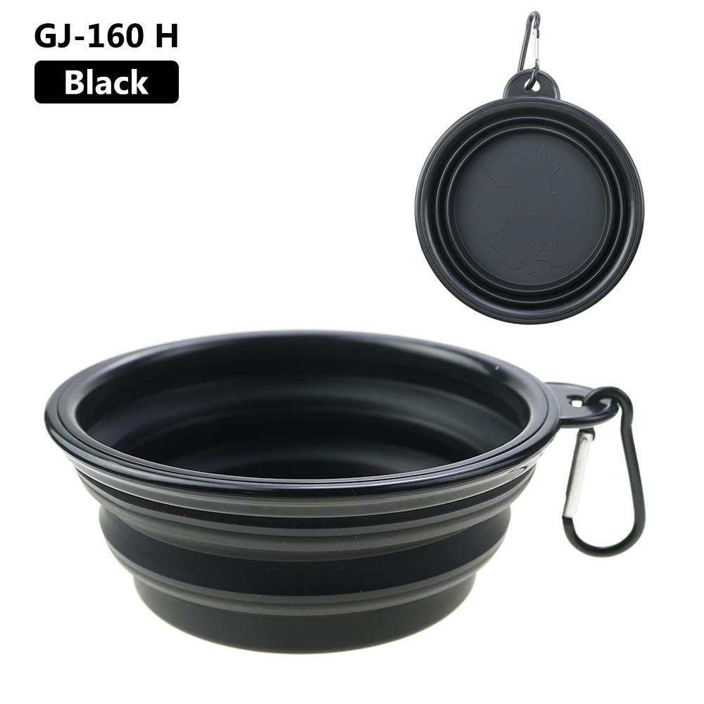 1 STuks 350ml Zachte Siliconen Hondenschaal Opvouwbaar Reizen Voor Draagbare Inklapbare Voedsel Water Voeding Ophangbare Opslag Geurloos