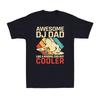 Awesome DJ Dad Like A Normal Dad But Cooler Retro Father's Day Music DJ T-Shirt