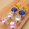 Vintage Door Colorful Glass Shinning Round Handles Pull Knobs for Kitchen Cabinet Cupboard Wardrobe Drawer by Jooan