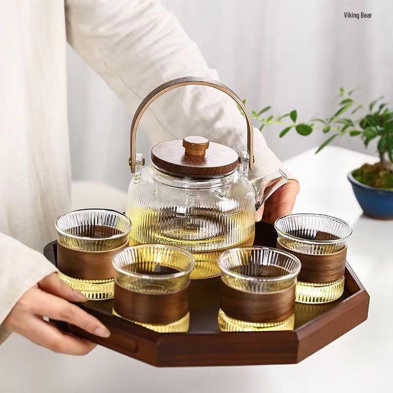Chang Baosen High-Temperature Glass Teapot Set