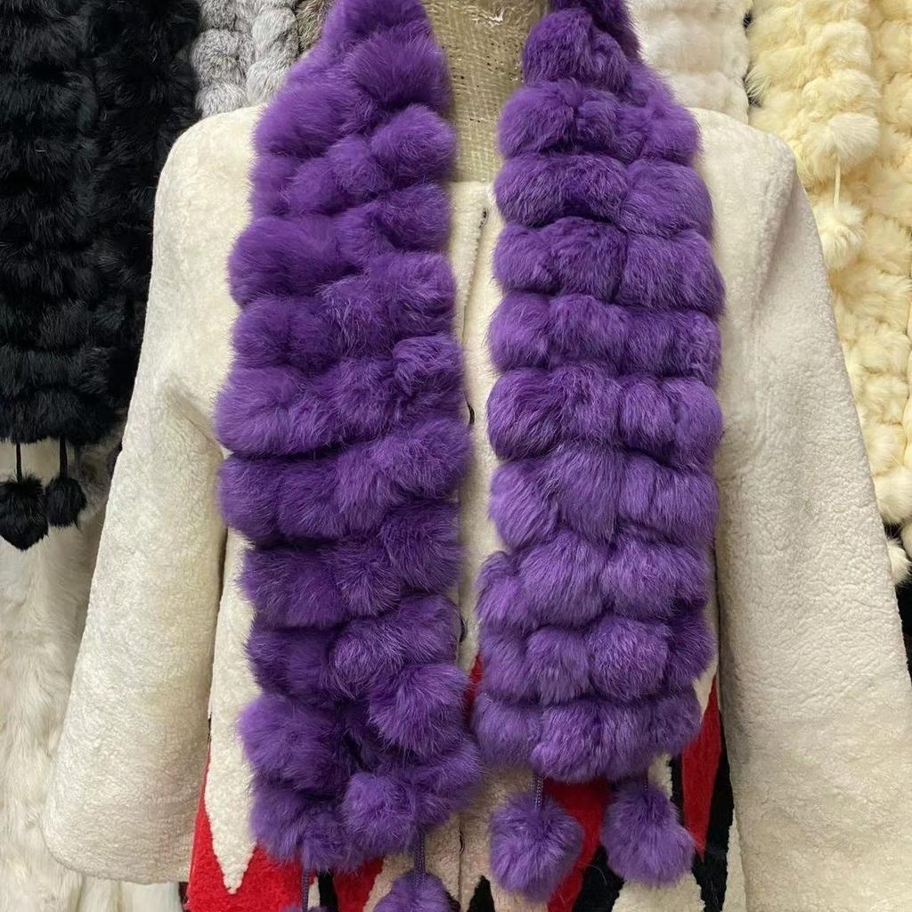 Fall and Winterfashion Scarf Stuffed 1m Heattech Imitation Fur Scarffashionthickened Scarf