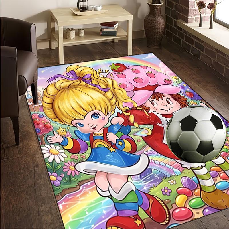 Rainbow Adventure Rug Office Carpet Non-Slip Mat, Chair Rug Floor Covering for Gaming, Bedroom, Living Room , Home Decor Christmas Gift