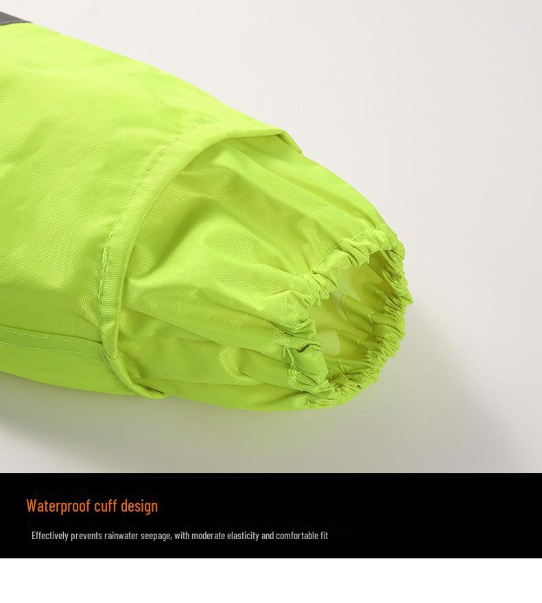 Men's Fluorescent Green Stormproof Reflective Cycling Jumpsuit