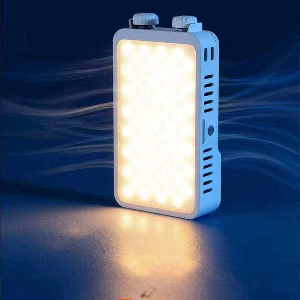 40W Power Handheld Fill Light With Fan Camera Top Light Portable Selfie Lamp  Selfie Lighting