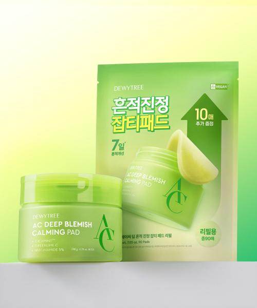 Dewytree AC Deep Spot Soothing Blemish Pad (80 Sheets Main + 90 Sheets Refill, Total 170)