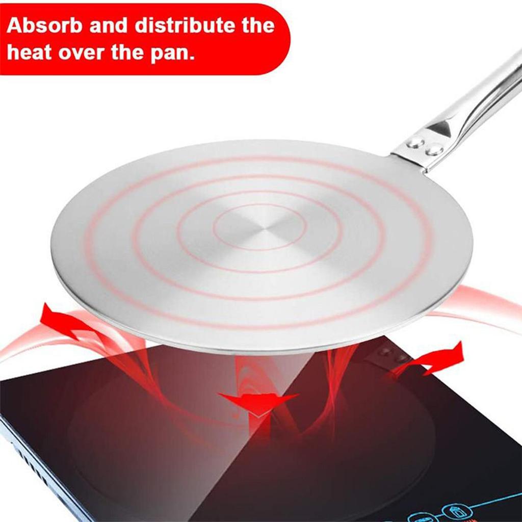 Induction Converter Plate Even Heat Distribution Gadget Heat Diffuser Induction Cooktop Adapter For Apartment Home Dorm Small